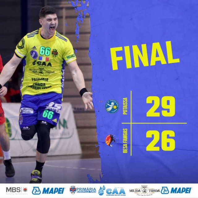 Handbal masculin: Potaissa Turda s-a calificat în optimile EHF European Cup