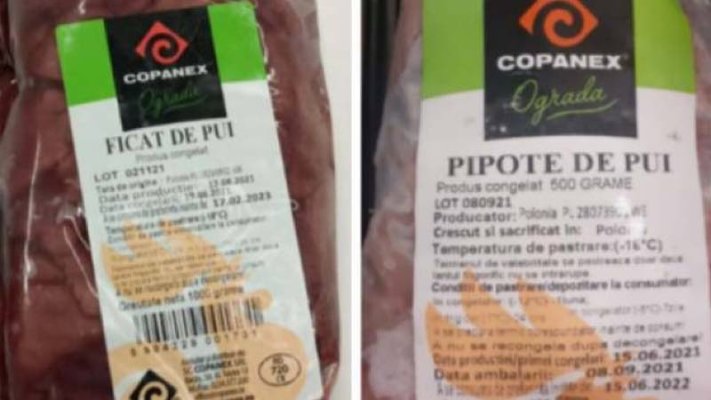 ANSVSA: Pipote şi ficat de pui provenite din Polonia, retrase de la comercializare la Profi şi Penny