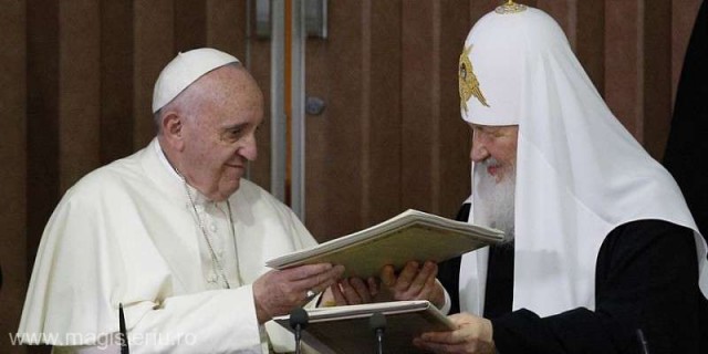 Papa Francisc, pregătit să meargă la Moscova pentru a se întâlni cu patriarhul ortodox Kirill