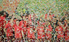 Sărbătoare în Gruia - CFR Cluj a câștigat campionatul României la fotbal pentru a cincea oară consecutiv