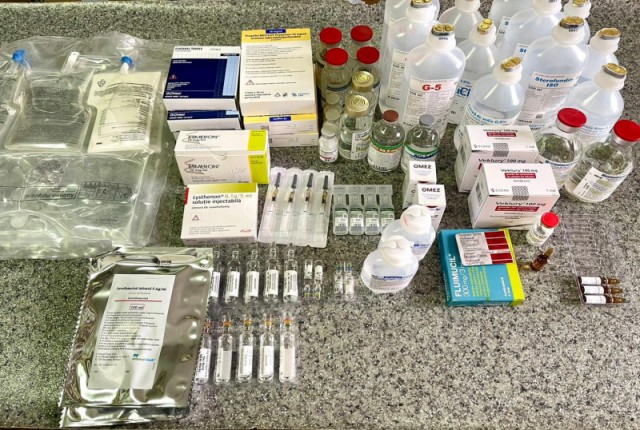 Cantitatea de medicamente necesare pentru o zi la ATI pentru bolnavii de Covid-19