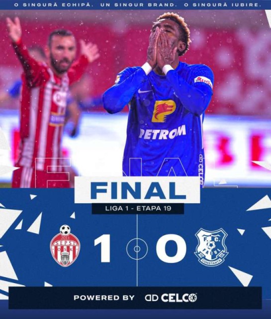 Fotbal - Liga I: Sepsi OSK Sfântu Gheorghe - Farul Constanţa 1-0