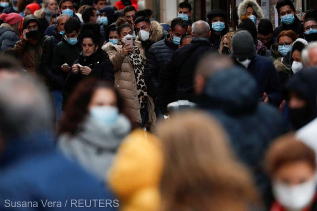 Coronavirus: Cel de-al şaselea val al pandemiei avansează în Spania. 50.000 de noi contagieri