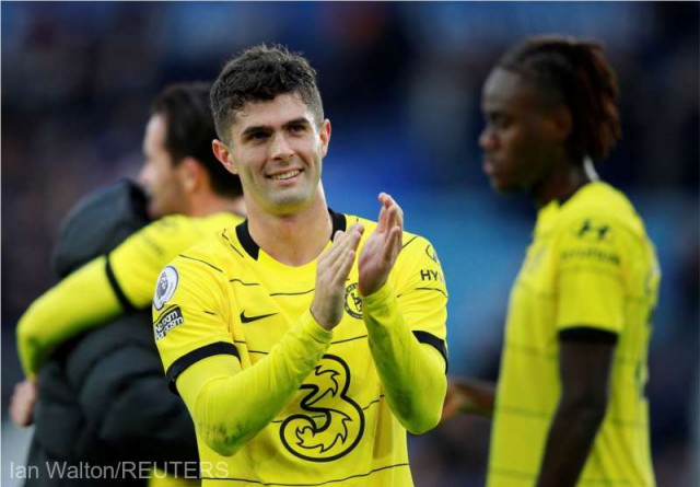 Fotbal: Christian Pulisic de la Chelsea, desemnat cel mai bun jucător american al anului 2021