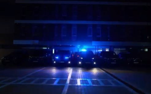 MAI, mesaj de Crăciun cu luminile autospecialelor, pe ritm de colind. VIDEO