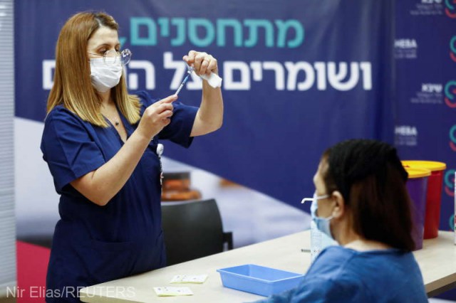 Coronavirus: Israelul aprobă a patra doză de vaccin pentru cei de peste 60 de ani şi personalul medical