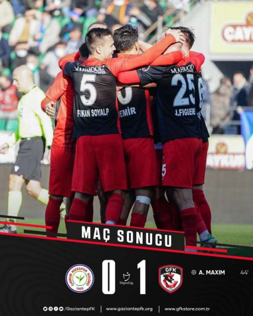 Fotbal: Alexandru Maxim, decisiv pentru Gaziantep în campionatul Turciei