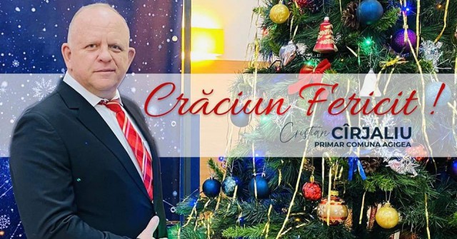 Primarul din Agigea, Cristian Cîrjaliu, mesaj pentru cetățeni, de Crăciun