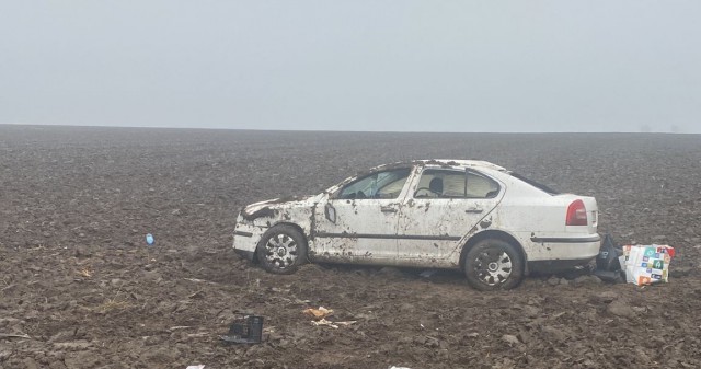 Încă o MAȘINĂ s-a RĂSTURNAT la intrare în județul CONSTANȚA