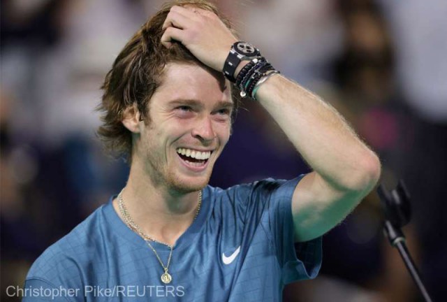 Tenis: Rusul Rublev, testat pozitiv la Covid-19, după turneul demonstrativ de la Abu Dhabi