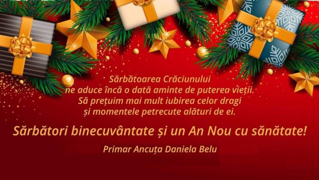 Primarul din Mihail Kogălniceanu, mesaj de Crăciun