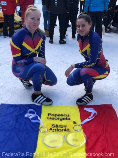 Bob: Bronz pentru România la Mondialele de juniori, la bob-2 feminin