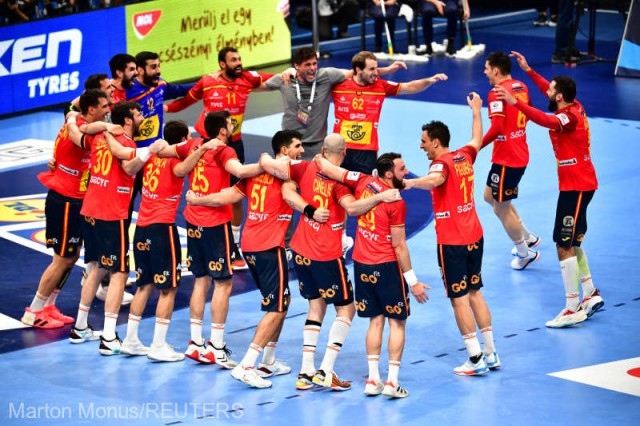 Handbal masculin: Spania şi Suedia vor juca finala EURO 2022