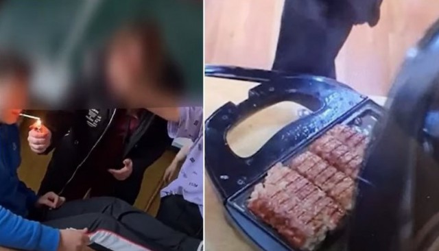 Dezmăț la un liceu! Elevii au încins grătarul cu mici şi au fumat în sala de clasă