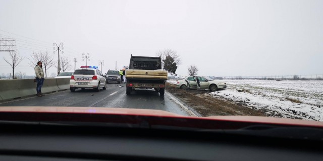 Accident rutier la intrare în Constanța