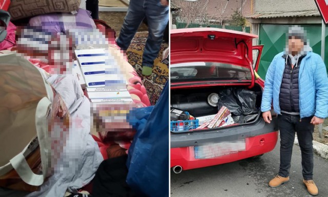 PERCHEZIȚII! Mașină burdușită cu țigări de contrabandă, filată de polițiști, la Medgidia