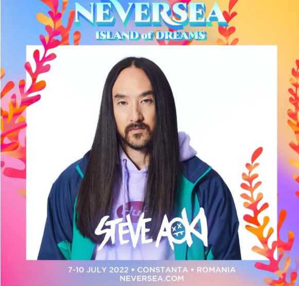 Steve Aoki va concerta la Festivalul Neversea