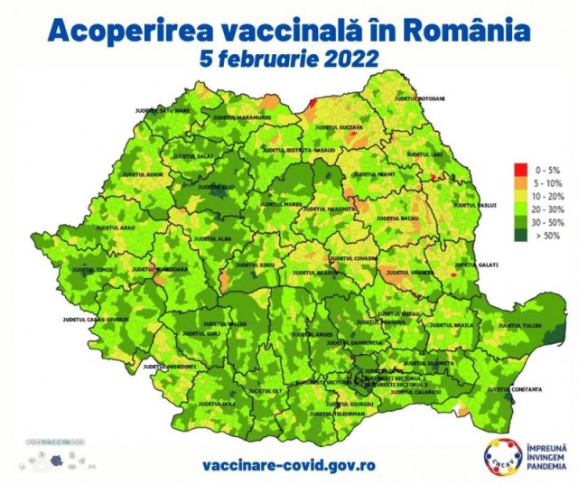 Rata de imunizare în rândul populației generale stagnează la 40%