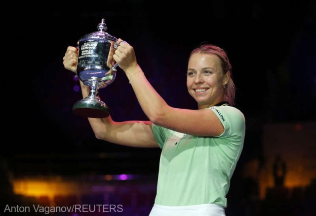 Tenis: Anett Kontaveit, victorioasă în turneul de la Sankt Petersburg