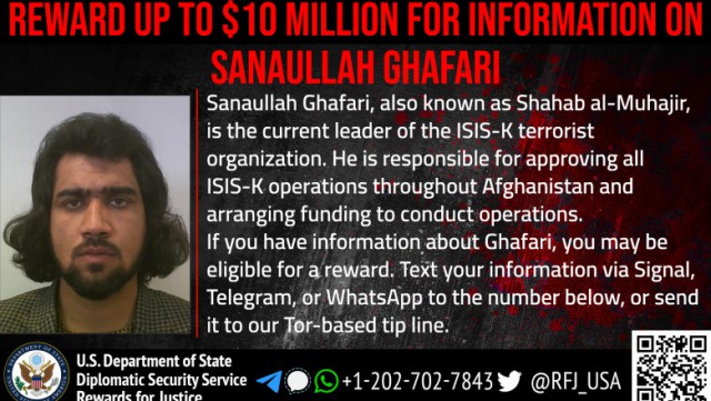 SUA oferă recompensă pentru prinderea șefului rețelei teroriste ISIS-K din Afganistan