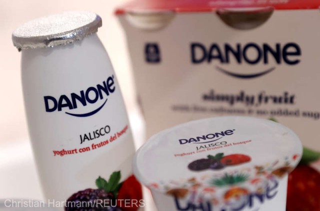 Danone anunţă cel mai scăzut profit din ultimii şase ani din cauza inflaţiei