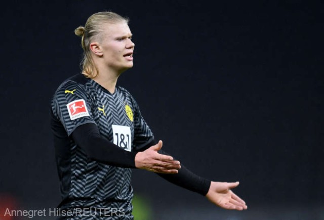 Fotbal: Borussia Dortmund nu va conta pe Haaland în meciul retur cu Glasgow Rangers din Europa League