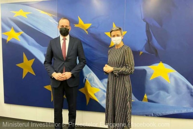 Ministrul Vîlceanu a discutat cu comisarul european pentru Concurenţă despre utilizarea finanţărilor PNRR