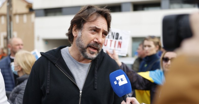 Actorul Javier Bardem, nominalizat la Oscar, se alătură protestului împotriva invaziei Rusiei în Ucraina