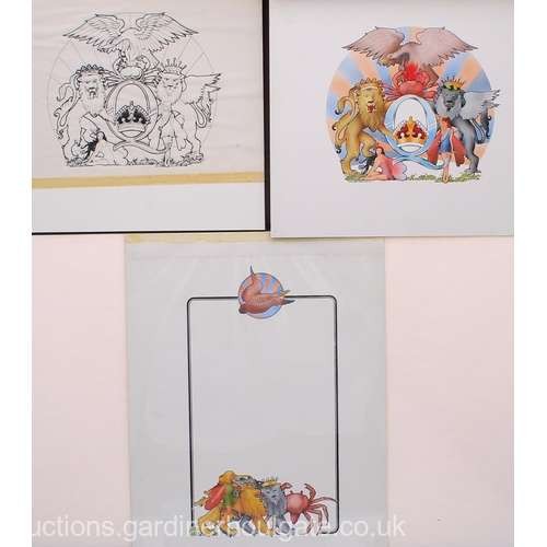 Desenul original pentru coperta unui album al trupei Queen, aruncat din greşeală înainte de licitaţie