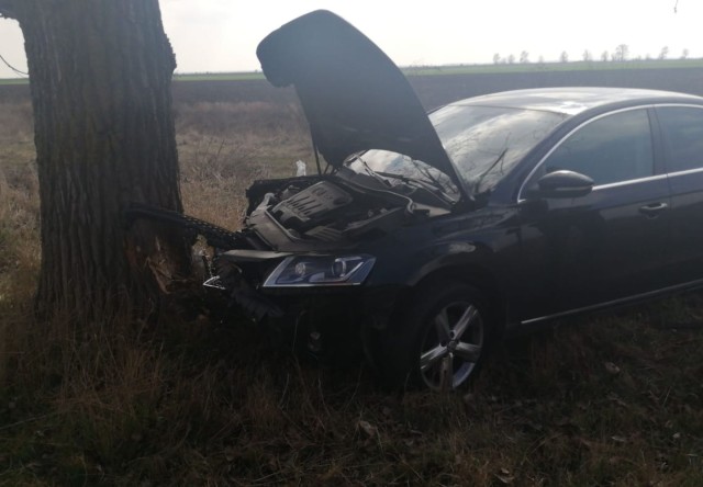 Accident rutier pe DJ381: A intrat cu mașina în copac