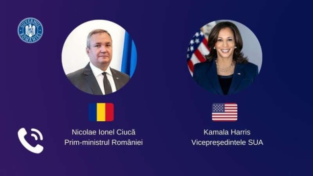 Premierul Ciucă, discuţie cu vicepreşedintele SUA. Ambele guverne continuă sprijinul acordat Ucrainei