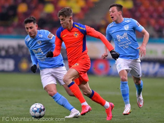 Fotbal - Liga I: FCSB - FC Voluntari 1-0