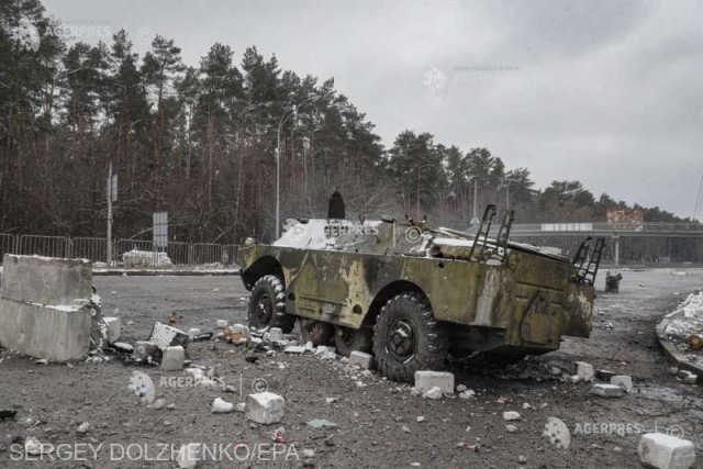 Rusia susţine că a distrus până acum circa 900 de vehicule blindate ucrainene