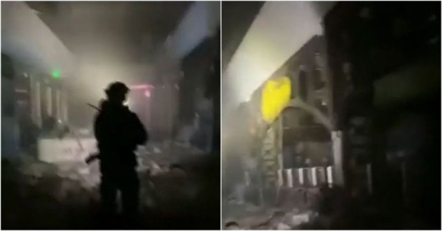 Un mall din Harkov a fost distrus după ce a fost bombardat de ruși