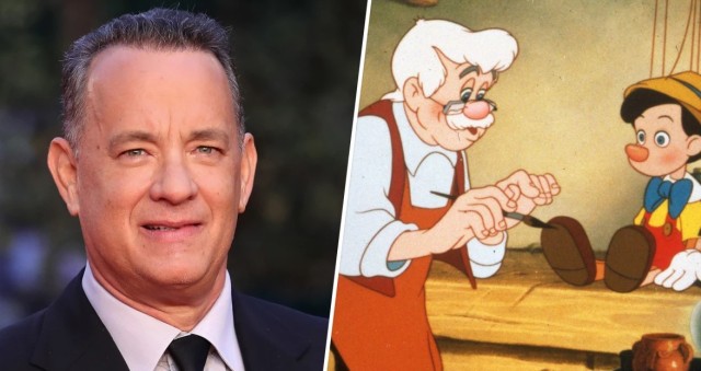 Prima imagine a lui Tom Hanks în rolul Gepetto