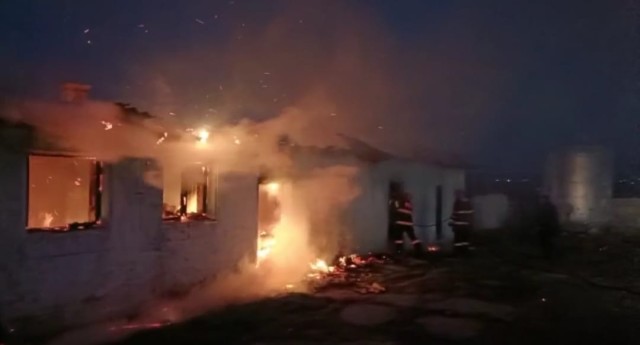 Incendiu violent la Ferma 12 din Murfatlar! Video