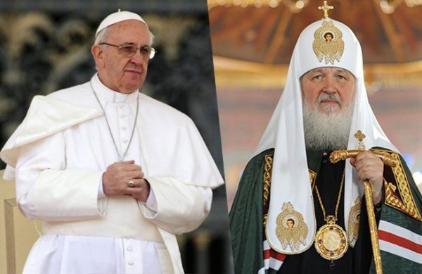 Papa Francisc şi patriarhul Kiril al Moscovei au discutat despre conflictul din Ucraina