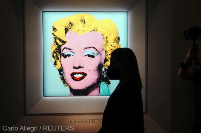Portret al lui Marilyn Monroe de Andy Warhol, estimat la 200 de milioane de dolari, scos la licitație
