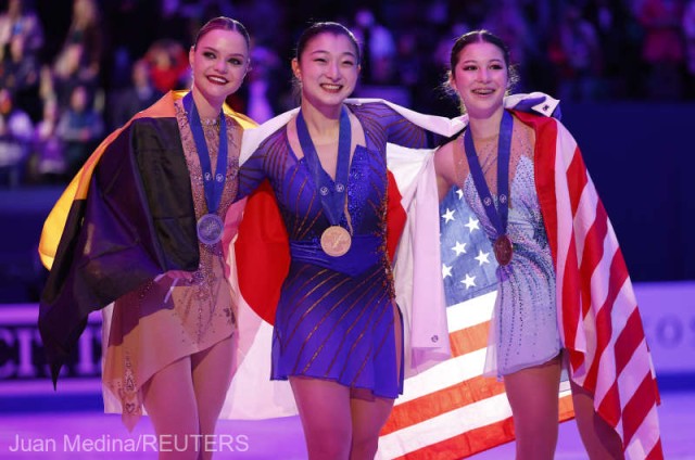 Patinaj artistic: Kaori Sakamoto, medaliată cu aur la Mondiale; Julia Sauter, locul 18
