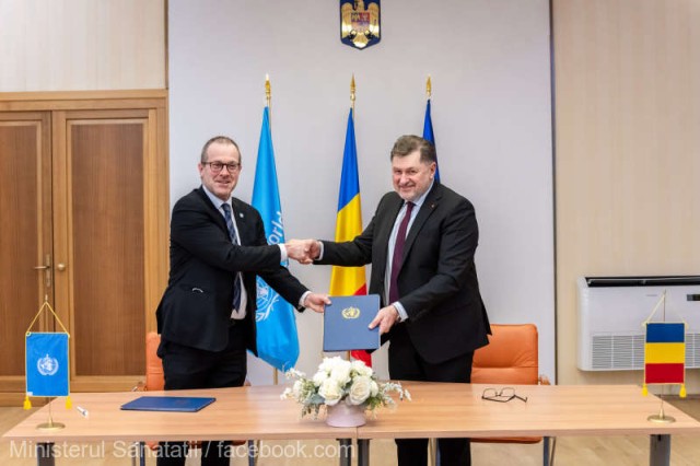 Acord de cooperare între Ministerul Sănătăţii şi Biroul Regional Europa al OMS
