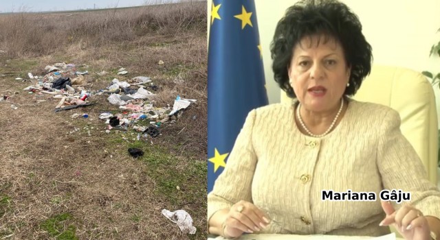 Mariana Gâju s-a dezlănțuit împotriva celor care au umplut islazul comunei cu gunoi!