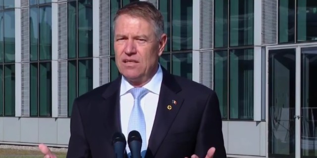 Klaus Iohannis, la sediul NATO: 'Avem o veste foarte bună'. VIDEO