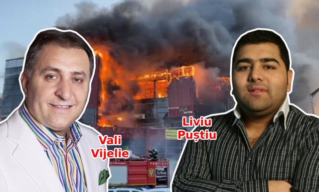 Liviu Puștiu și Vali Vijelie, la un pas să fie prinși în incendiul devastator din București! Video