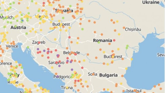 Nicio țară nu a respectat standardele OMS privind calitatea aerului în 2021