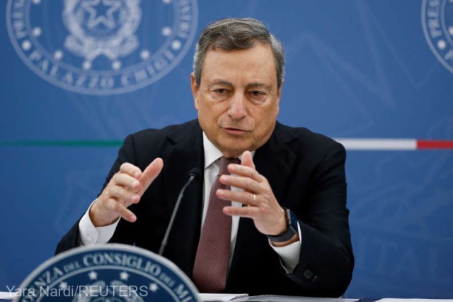 Embargo asupra gazelor ruseşti: Italia 'va urma deciziile UE', promite Mario Draghi