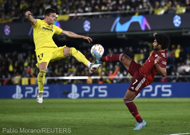 Fotbal: Victorie mare pentru Villarreal cu Bayern Munchen (1-0), în sferturile Ligii Campionilor