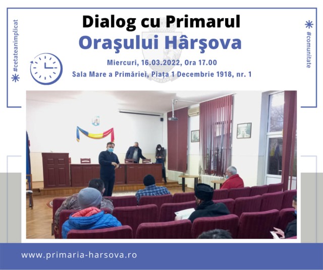 Primarul din Hârșova, întâlnire cu cetățenii