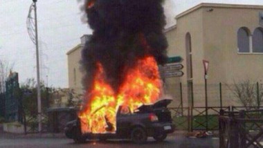 Un autoturism a luat foc în localitatea Pantelimonul de Jos, spre Mânăstirea Colilia