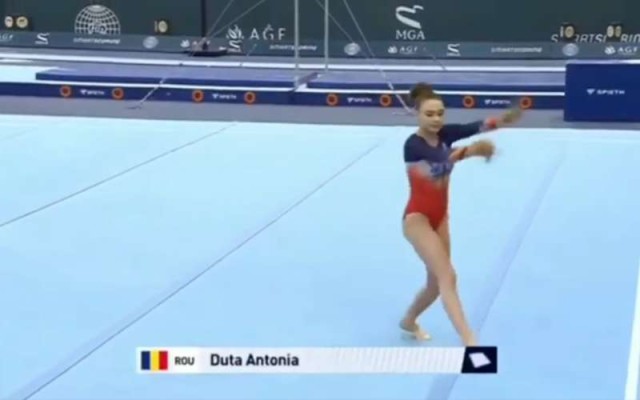 Gimnastică artistică: Antonia Duţă, locul 4 în finala de la sol, la Cupa Mondială de la Baku