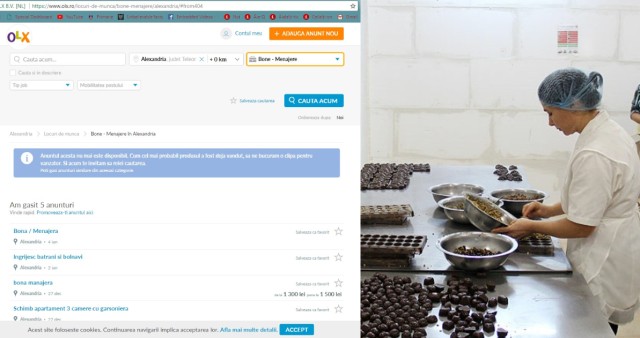 Țeapă cu angajări pe OLX, la o fabrică de ciocolată din Suedia!